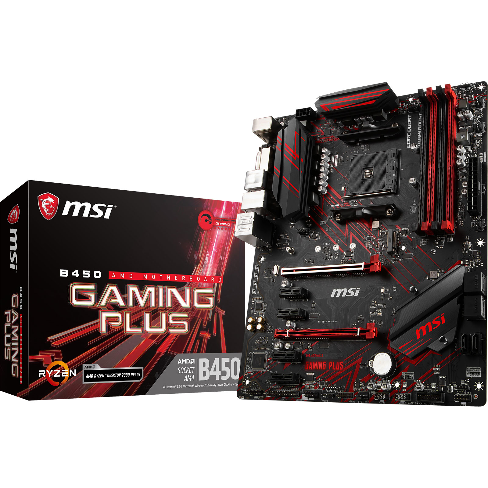 MSI B450 GAMING PLUS ATX  - Carte mère MSI - Cybertek.fr - 0