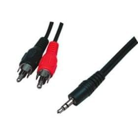 Câble Audio Jack 3.5 / 2 RCA 2.5m - Connectique TV/Hifi/Video - 0
