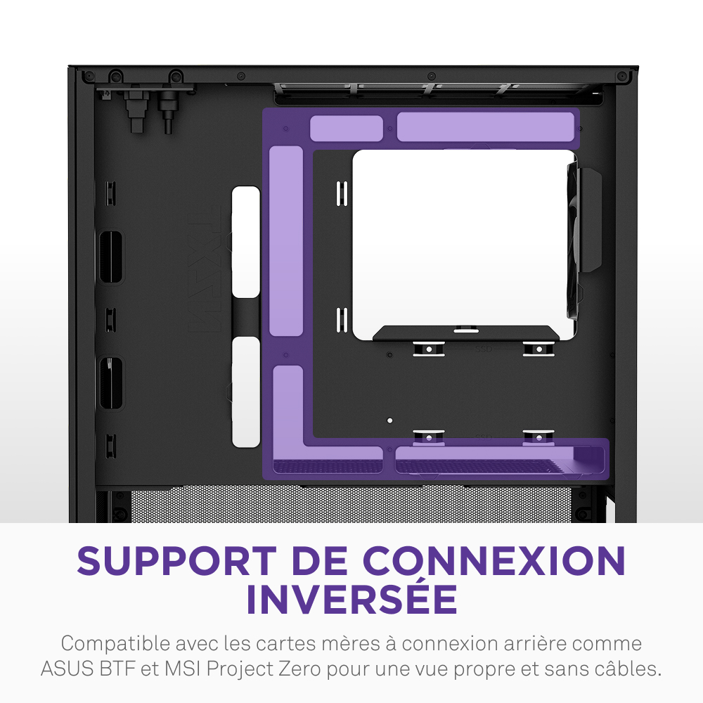 NZXT H3 Flow Noir Noir - Boîtier PC NZXT - Cybertek.fr - 8