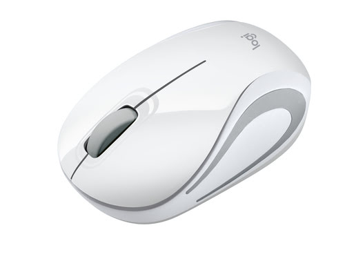 Logitech Wireless Mini Mouse M187 White - Souris PC Logitech - 1