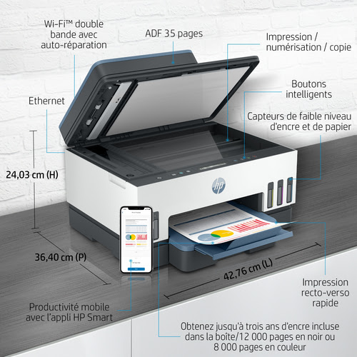 Imprimante multifonction HP Smart Tank 7306 All-In-One - 21