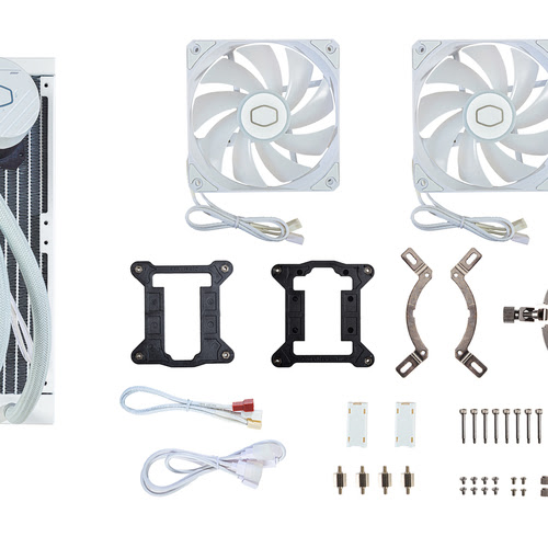 Cooler Master MasterLiquid 240L Core ARGB Blanc - Watercooling - 5