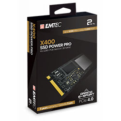 image produit Emtec X400 Power Pro 2To M.2 Cybertek