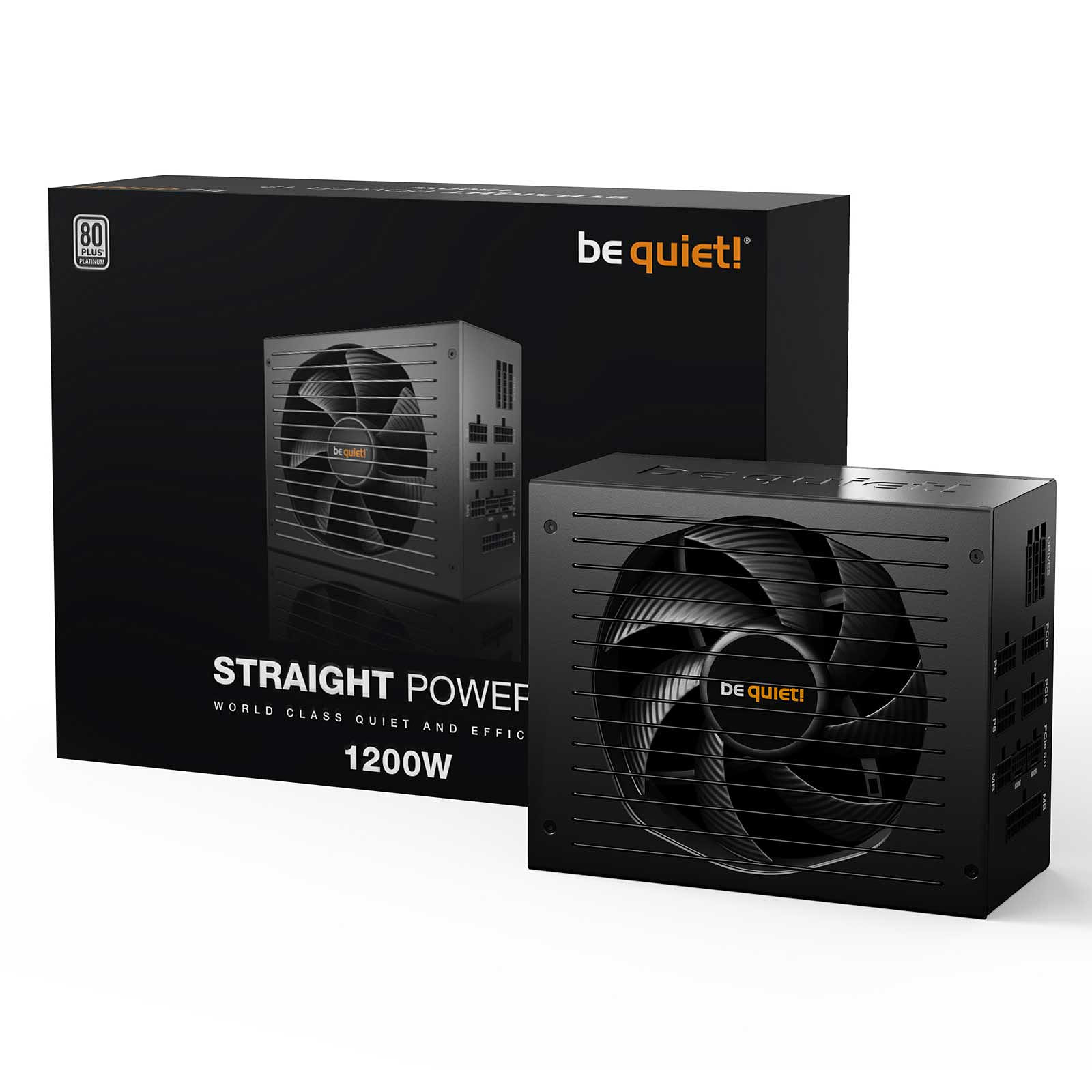 image produit Be Quiet! ATX 1200W - Straight Power 12 80+ PLAT - BN339 Cybertek