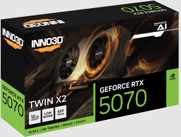 Inno3D GeForce RTX 5070 TWIN X2 OC WHITE - Carte graphique Inno3D - 2