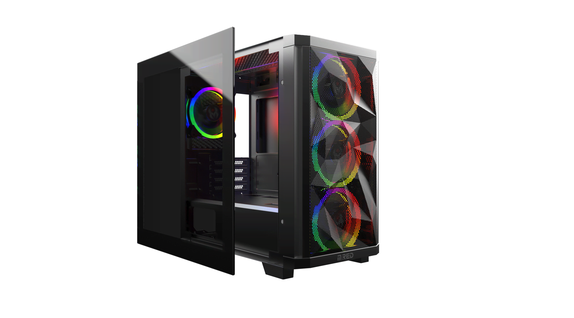 M.RED StarDust Mini Noir RGB Noir - Boîtier PC M.RED - Cybertek.fr - 4