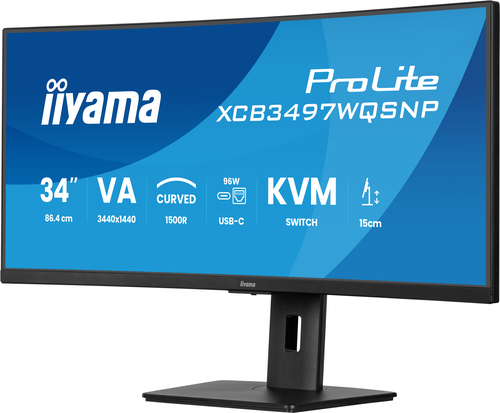 Iiyama 34 pouces  XCB3497WQSNP-B1 - Ecran PC Iiyama - Cybertek.fr - 1