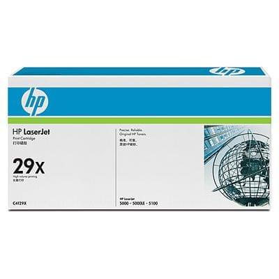 Toner 29X Noir 10000p - C4129X pour imprimante Laser HP - 0