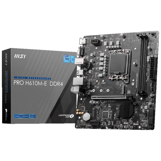 MSI PRO H610M-E Micro-ATX  - Carte mère MSI - Cybertek.fr - 0