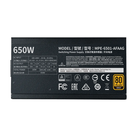 Cooler Master 80+ Gold (650W) - Alimentation Cooler Master - 2
