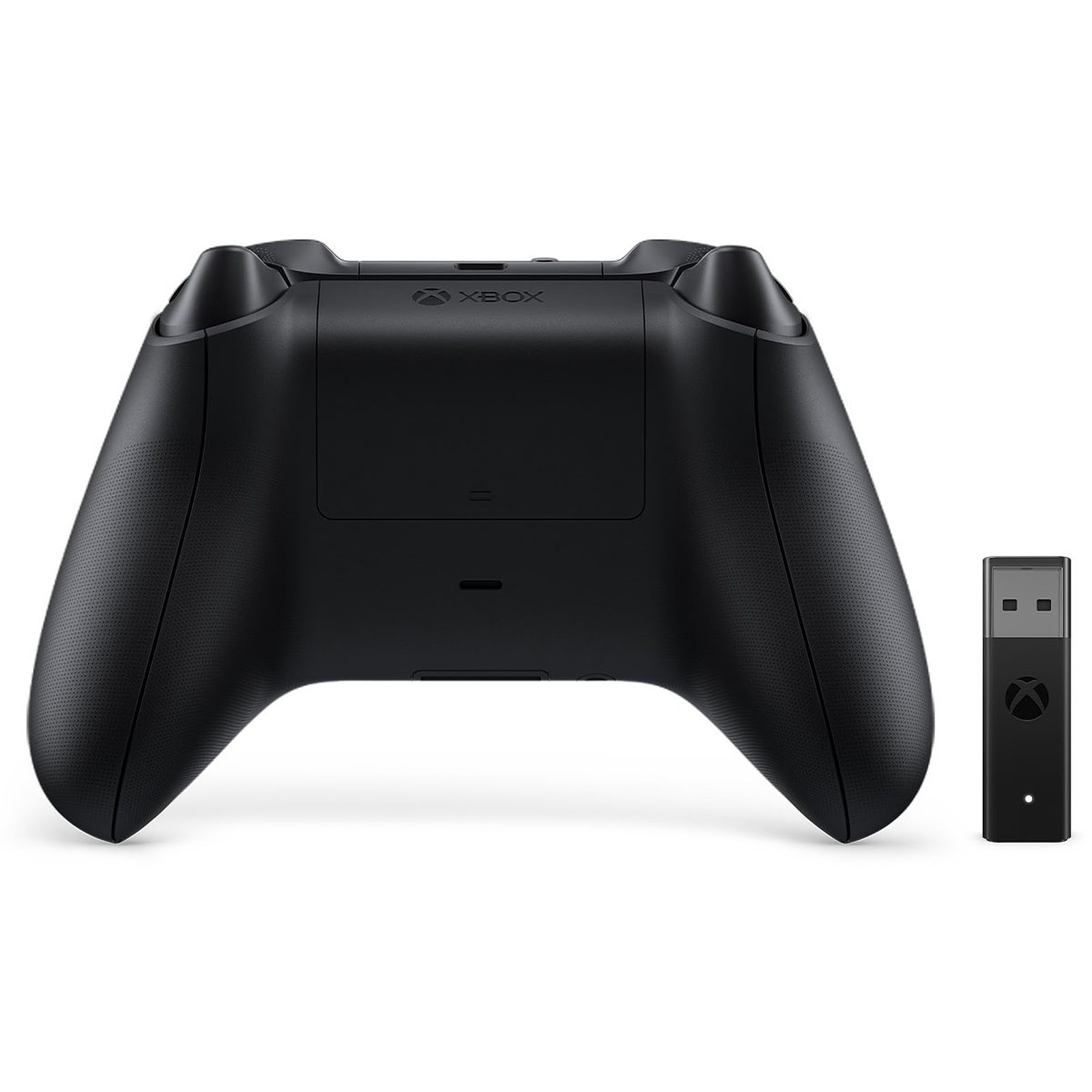 Microsoft Manette sans fil noire Xbox avec Adaptateur PC - Périphérique de jeu - 1