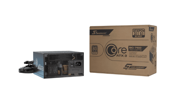Alimentation Seasonic ATX 750W - 80+ Bronze - Core BC-750 Noir Cybertek