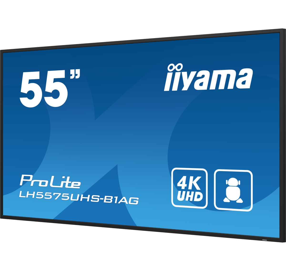 Iiyama LH5575UHS-B1AG - 54.6" 4K IPS Android RJ45/WIFI (LH5575UHS-B1AG) - Achat / Vente Affichage dynamique sur Cybertek.fr - 1