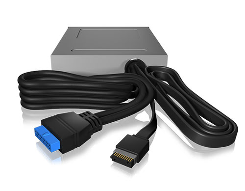 Icy Box Lect. cartes + USB3.0+ USB 3.1 empl. 3.5"- IB-865A - Lecteur carte mémoire - 3