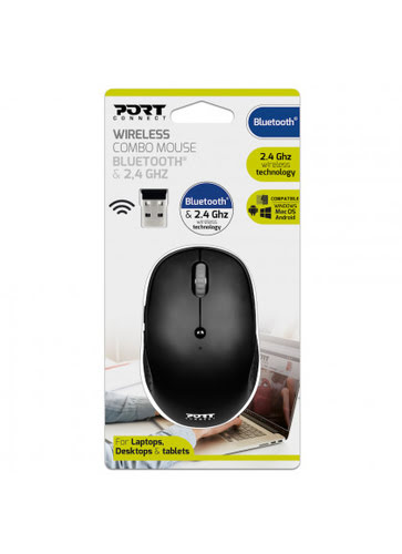 Port Bluetooth sans fil et rechargeable - Souris PC Port