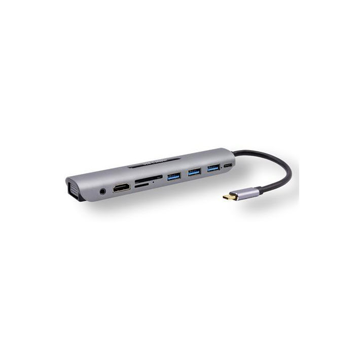 Station d'accueil multi-ports USB-C 3.1-USB3C-553Z - MCL Samar - 0