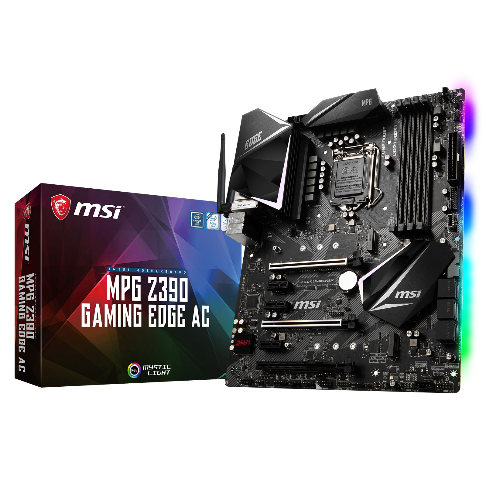 اللوحة الأم MSI Z390 GAMING EDGE AC - LGA1151(2017)/DDR4/ATX