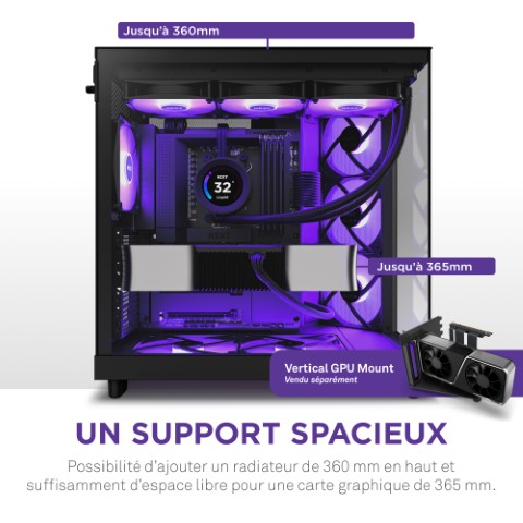 NZXT H6 Flow RGB Noir Noir - Boîtier PC NZXT - Cybertek.fr - 16
