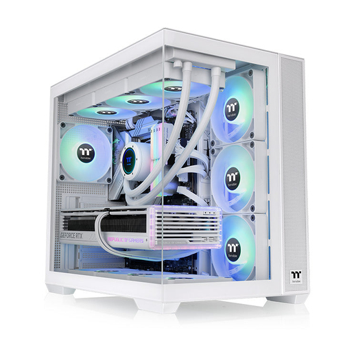 Thermaltake View 380 TG ARGB Snow Blanc Blanc - Boîtier PC - 1
