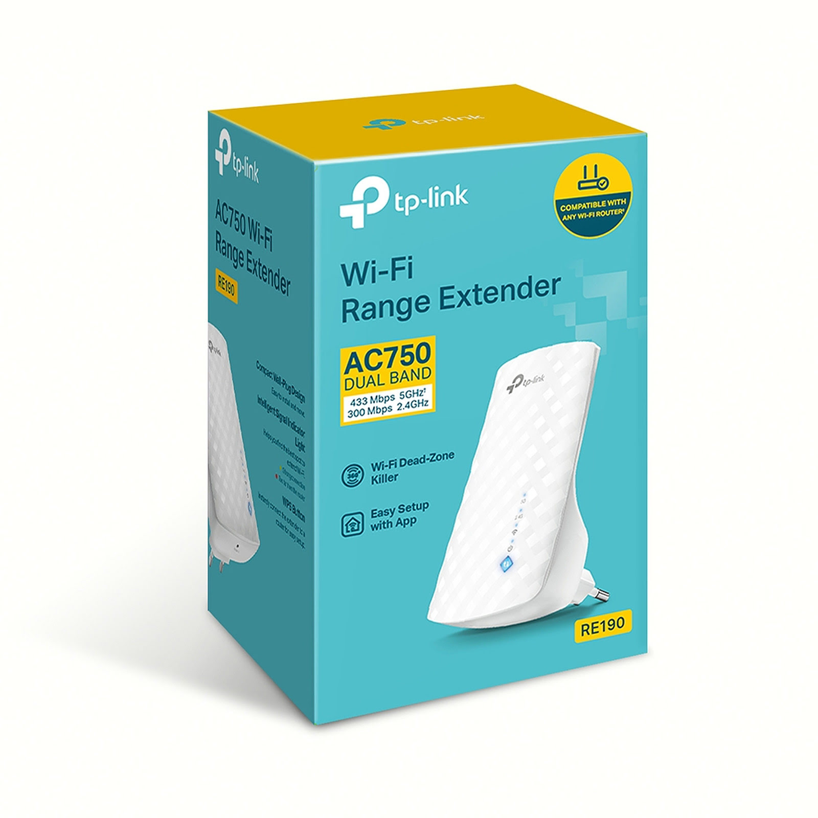 TP-Link RE190 - Répéteur WiFi AC 750 - Cybertek.fr - 1