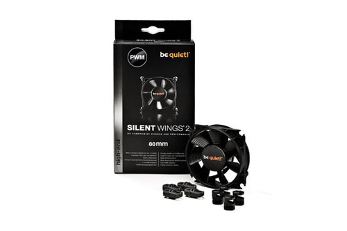 Be Quiet! Case Fan SilentWings PWM 2 80mm - Ventilateur boîtier - 6