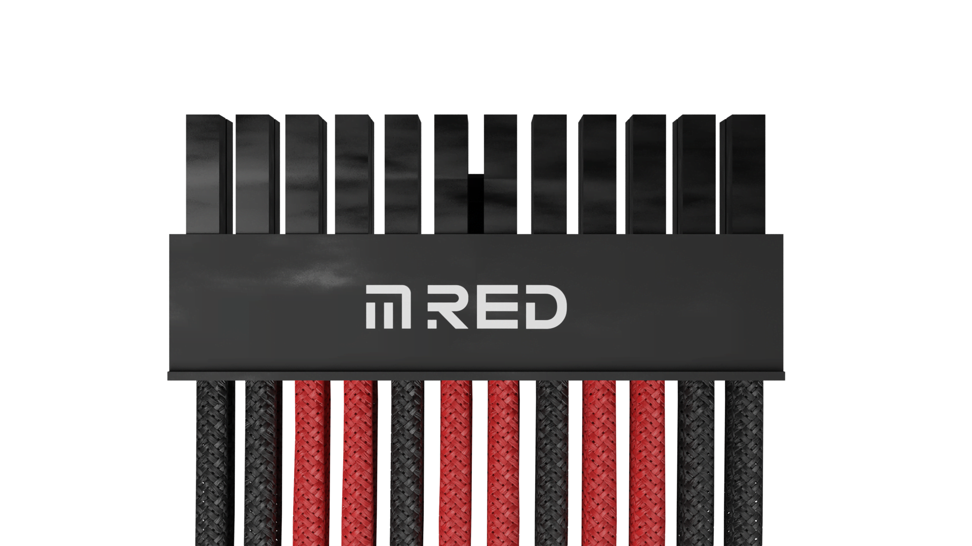 M.RED Kit ext. 7 Câbles tressés Ultimate - Noir Rouge (KEX-01BR) - Achat / Vente Accessoire alimentation sur Cybertek.fr - 1