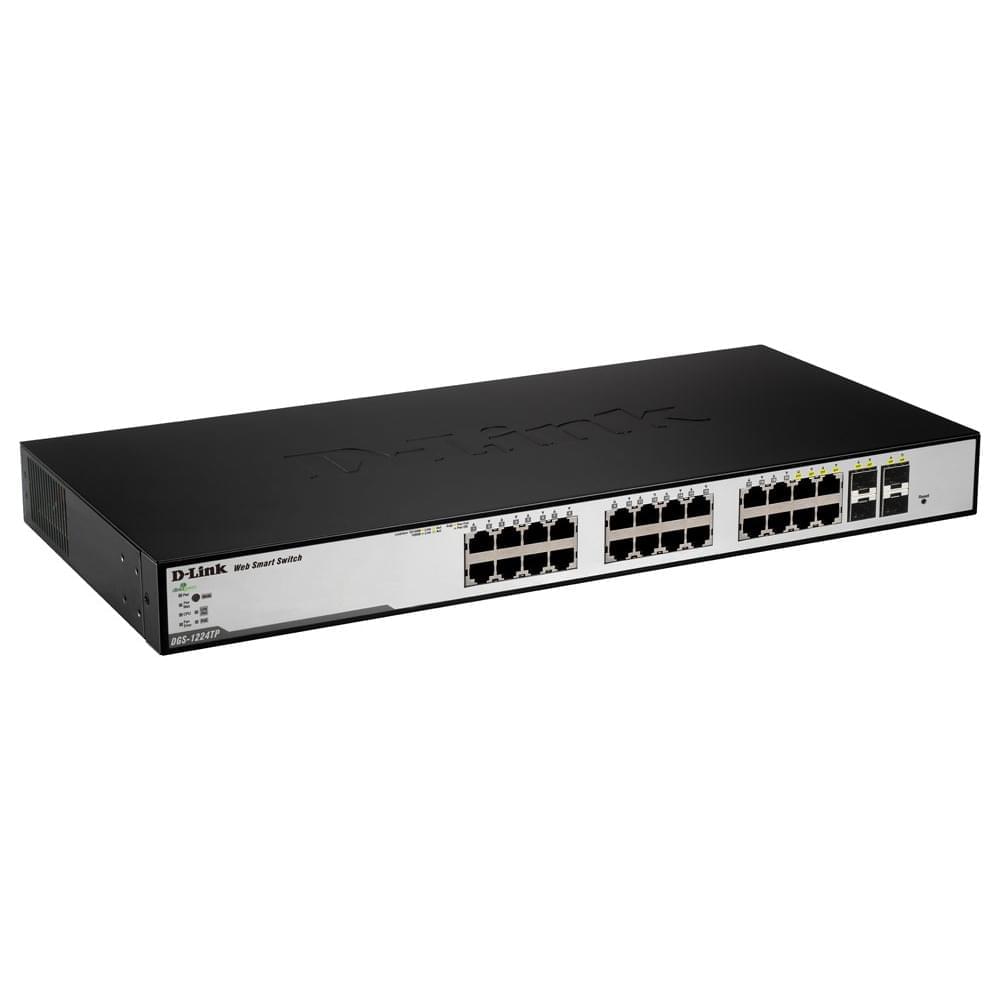 Switch D-Link 24 ports 10/100/1000 dont 4 Combo SFP - DGS-1224TP - 0