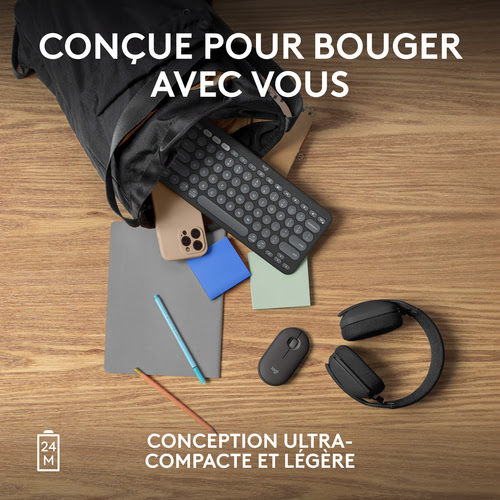 Logitech PEBBLE M350S Graphite - Souris PC Logitech - Cybertek.fr - 7