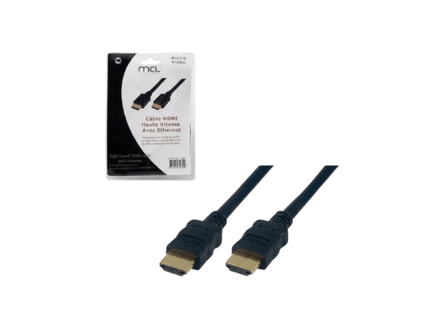 Câble HDMI HighSpeed+Ethernet mâle/mâle - 2m-Noir# - 0