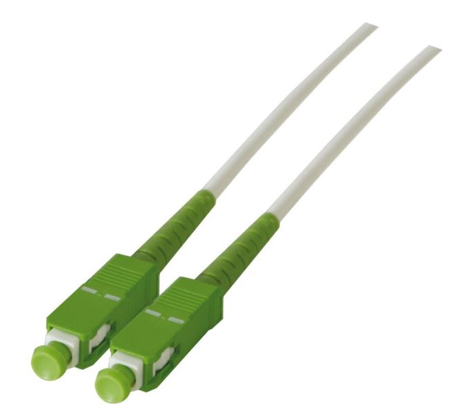 Connectique réseau Cybertek Jarretière optique monomode OS2 SC-APC - 10m-Blanc