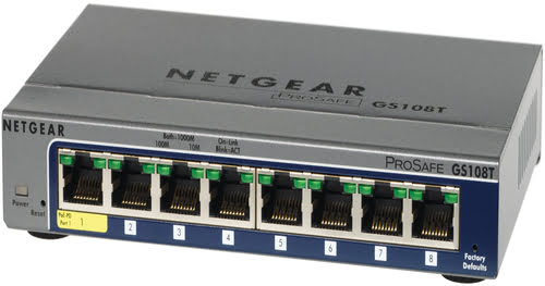 Switch Netgear 8 Ports 10/100/1000Mbps - GS108T v2 - Cybertek.fr - 0