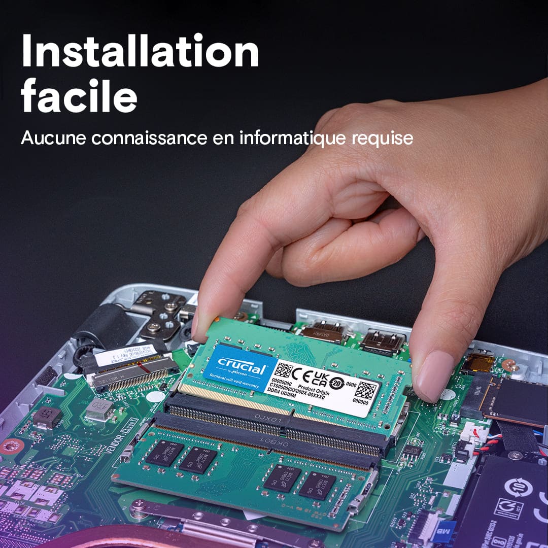 Crucial CT16G4SFRA32AT (1x16GB DDR4-3200 SODIMM) OEM - Mémoire PC portable - 4