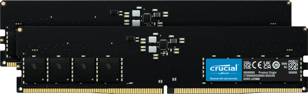 Crucial PRO 64Go (2x32Go) DDR5 5600 - Mémoire PC Crucial sur Cybertek.fr - 0