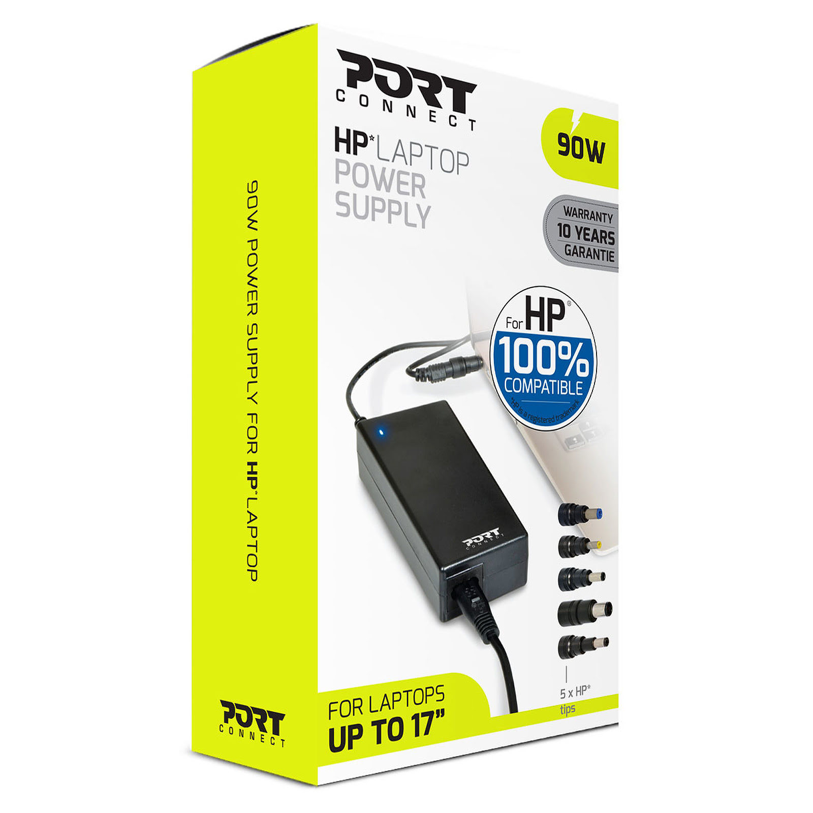 Accessoire PC portable Port Chargeur secteur HP 100% compatible 90W