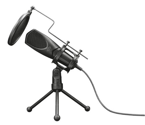 Trust Microphone Streaming Mantis - Noir/USB/Trépied (22656) - Achat / Vente Accessoire Streaming / Vlogging  sur Cybertek.fr - 2