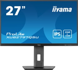 Ecran PC Iiyama PROLITE XUB2797QSU-B1 - 27" QHD 100Hz IPS 1ms Adaptive Sync Pied réglable et Pivot Cybertek