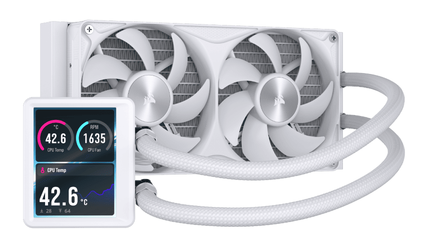 Corsair NAUTILUS II 240 RS LCD - 240mm - Blanc - Watercooling - 0
