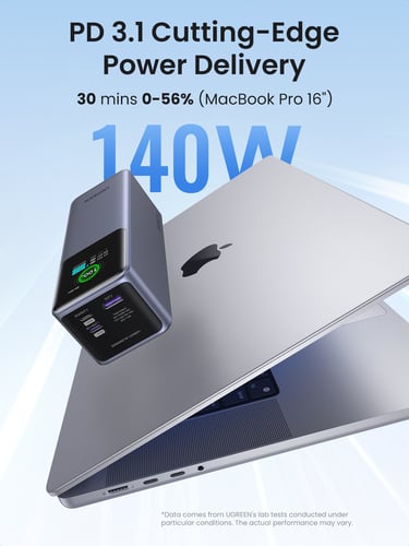 UGREEN PowerBank 3 ports - 25000mAh - 200W - Gris (35525B) - Achat / Vente Batterie Externe  sur Cybertek.fr - 2