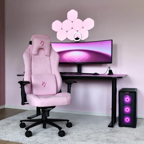 Arozzi Vernazza Supersoft Rose - Siège PC Gamer - Cybertek.fr - 4