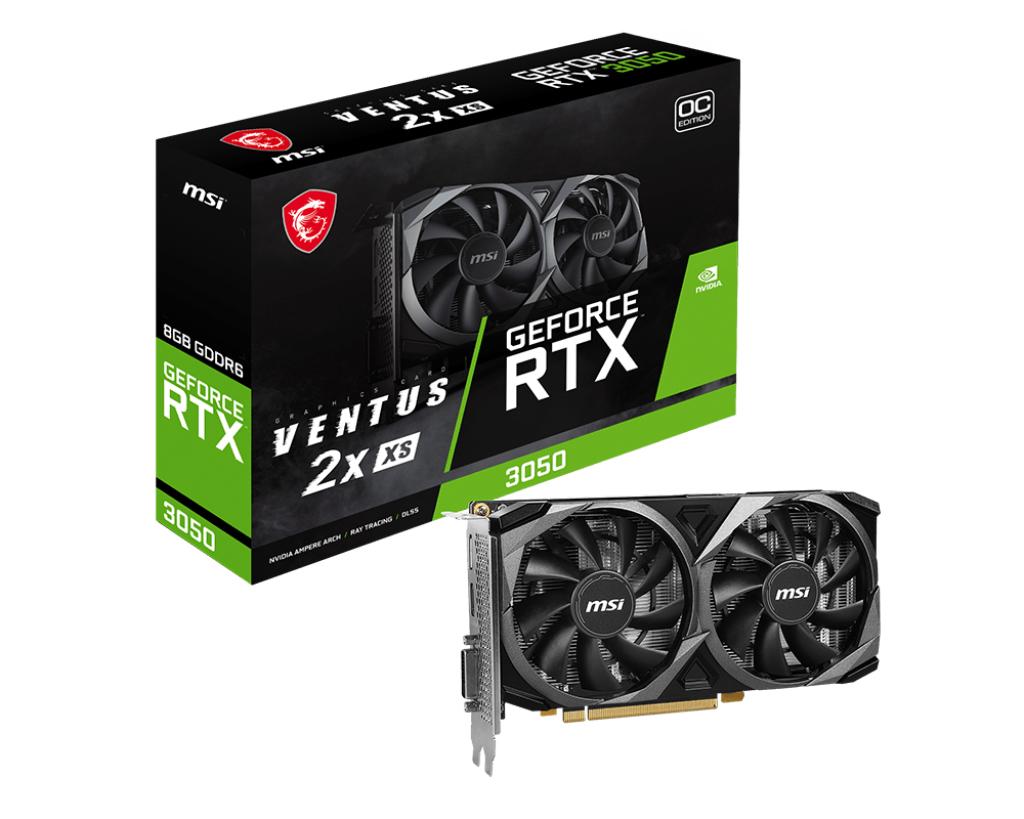 Carte graphique MSI GeForce RTX 3050 VENTUS 2X XS 8G OC