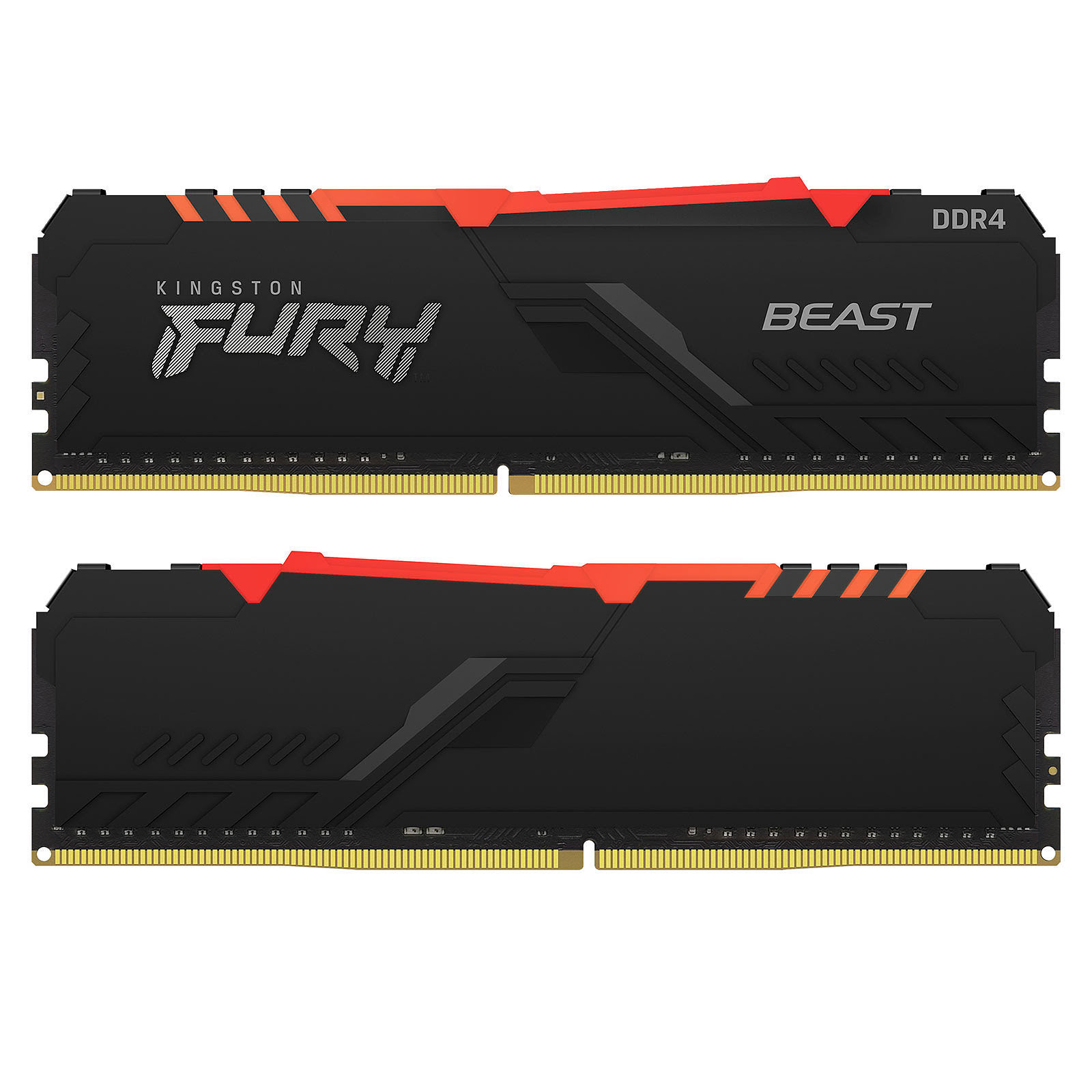 Kingston Fury Beast RGB 16Go (2x8Go) DDR4 3200MHz - Mémoire PC Kingston sur Cybertek.fr - 2