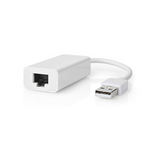 Adaptateur USB 2.0 vers RJ 45 - Blanc  - Connectique PC - 0