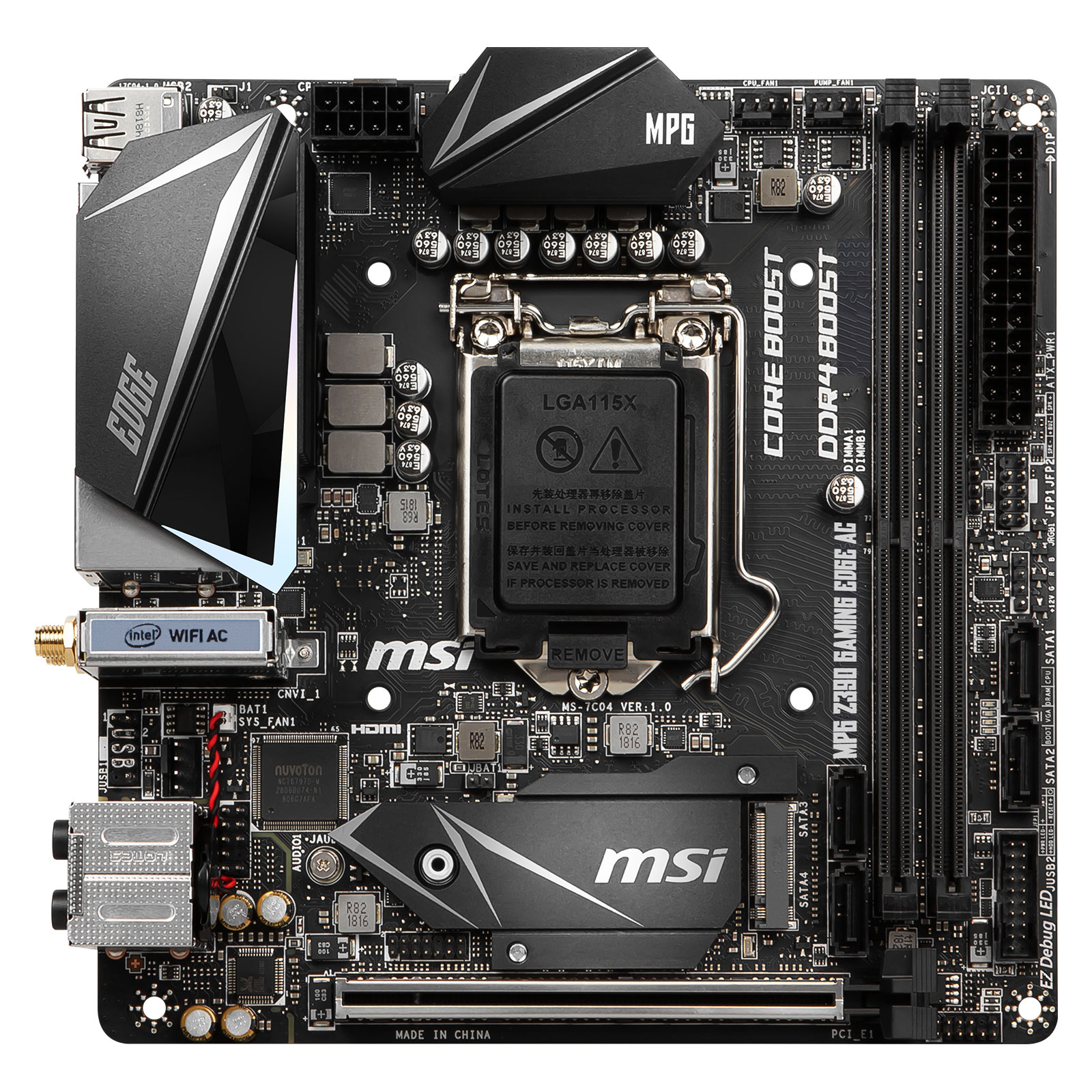 MSI Z390I GAMING EDGE AC Mini-ITX  - Carte mère MSI - Cybertek.fr - 4