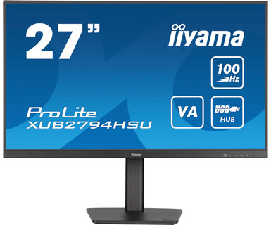 Ecran PC Iiyama XUB2794HSU-B6 27" FHD/100Hz/VA/1ms/PIVOT/FreeSync
