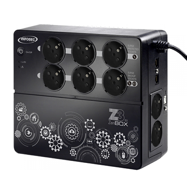 Z3 - Zenergy Box EX 500VA - Haute Frequence SCHUKO - Onduleur Infosec - 0