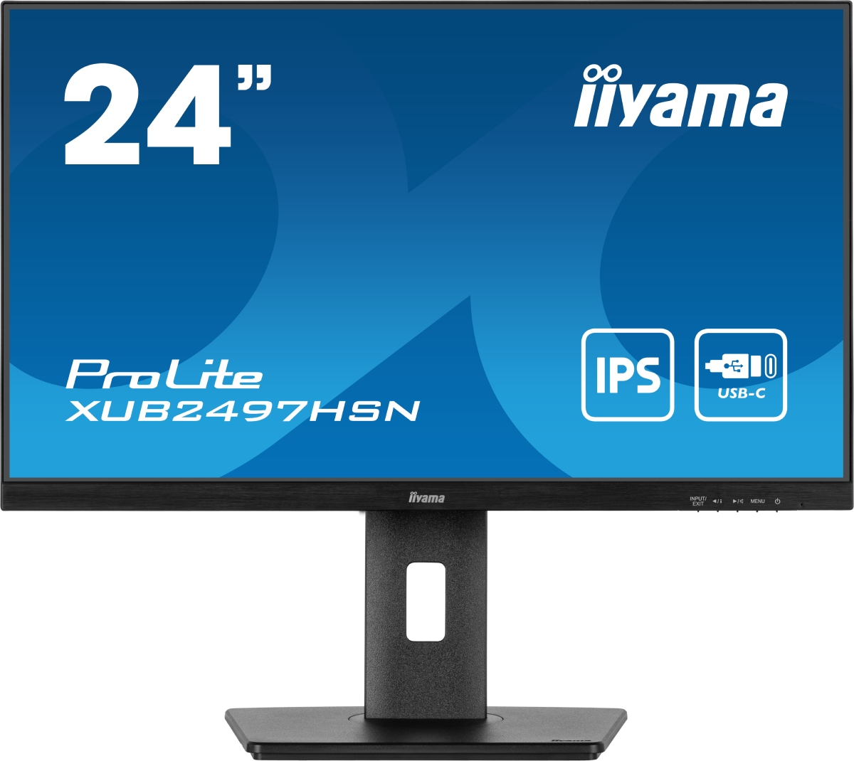 image produit Iiyama PROLITE XUB2497HSN-B1 - 23.8" FHD 100Hz avec USB-C dock et RJ45 Cybertek