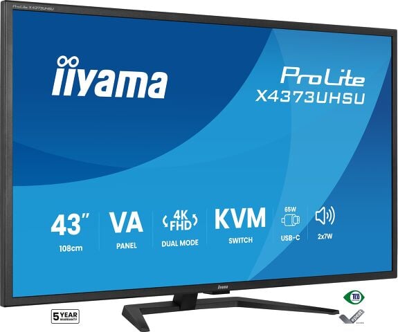 Iiyama 43 pouces  X4373UHSU-B2 - Ecran PC Iiyama - Cybertek.fr - 0