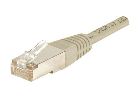 Cable RJ45 cat 6 F/UTP gris - 10 m - Connectique réseau - 1