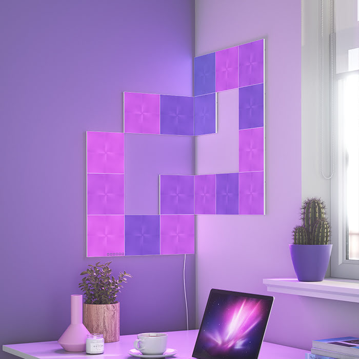 Nanoleaf Canvas Starter Kit - 17 pièces (NL29-0010SW-17PK) - Achat / Vente Objet connecté / Domotique sur Cybertek.fr - 6