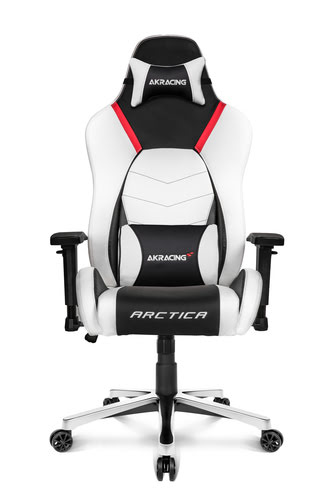 AKRacing Masters Série Premium Arctica Noir/Blanc - Siège PC Gamer - 0